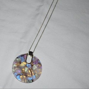 Loft multicolored pearlized long pendant